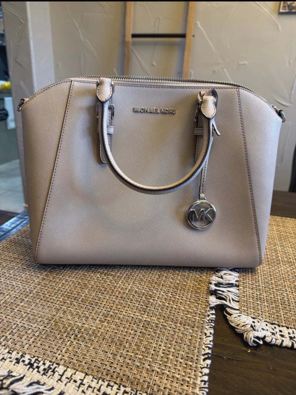 Michael Kors Ciara Large Saffiano Leather Satchel